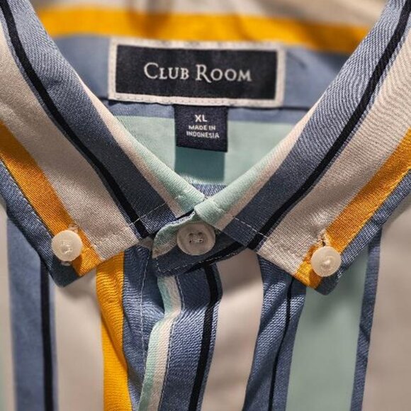 CLUB ROOM - NWT Long Sleeve Cotton Poplin Shirt - XL - Picture 3 of 5